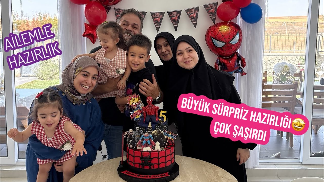 AİLEMLE OĞLUMA BÜYÜK SÜRPRİZ 🥺, ÇOK ŞAŞIRDI, KOMŞULARIMIZ GELDİ, ŞİP ŞAK TATLI YAPTIM 