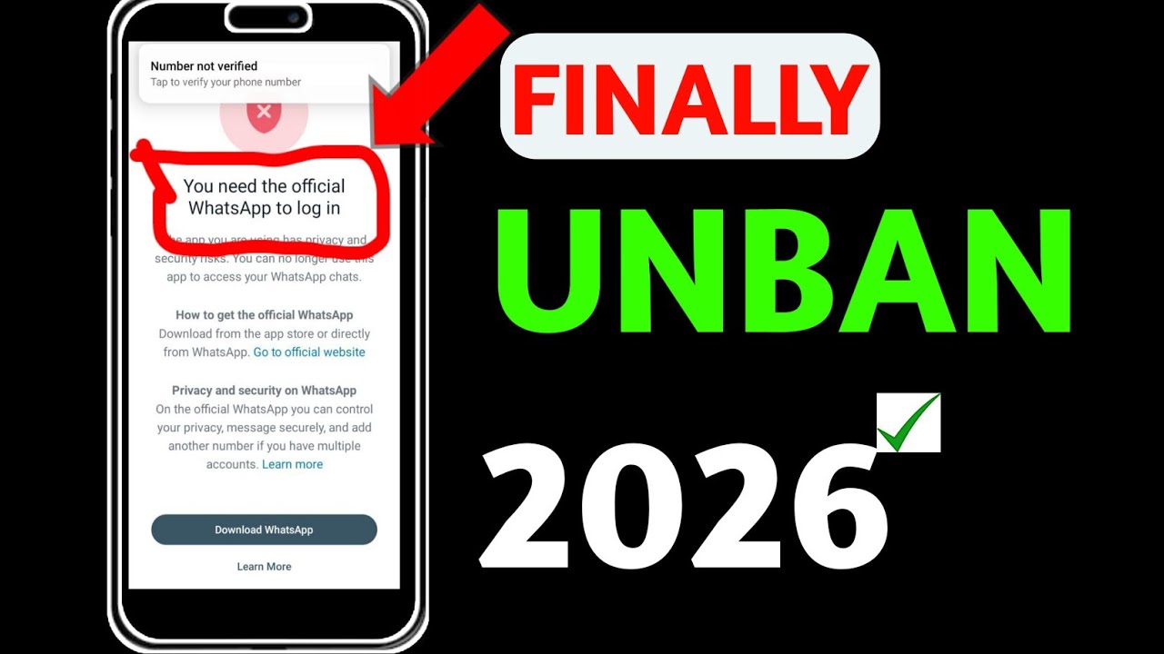 You need the official Whatsapp tologin Problem 2026|How to FixWhatsapp Login Problem 2026