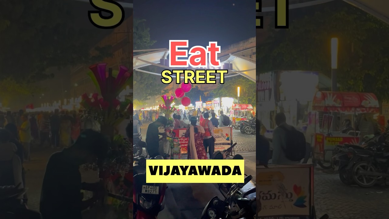 Eat Street in Vijayawada.                       #eatstreet #shorts