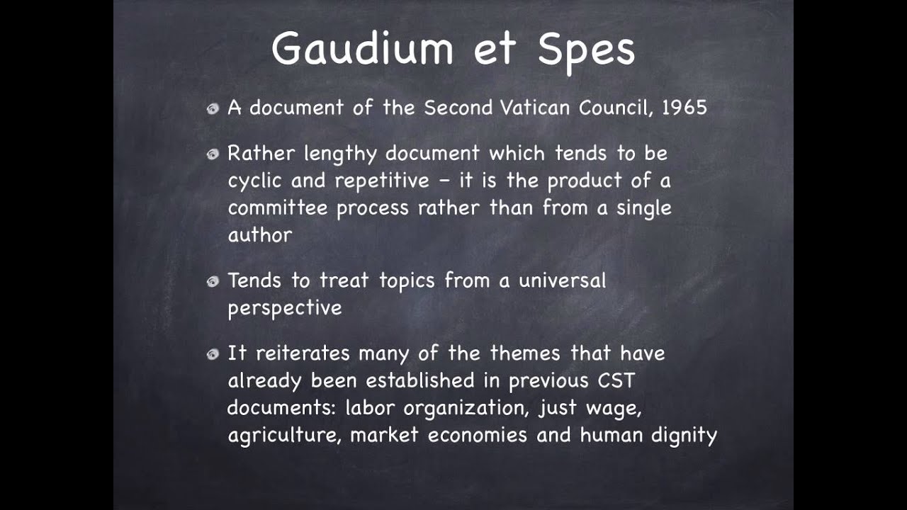 Gaudium et spes – A Quick Overview