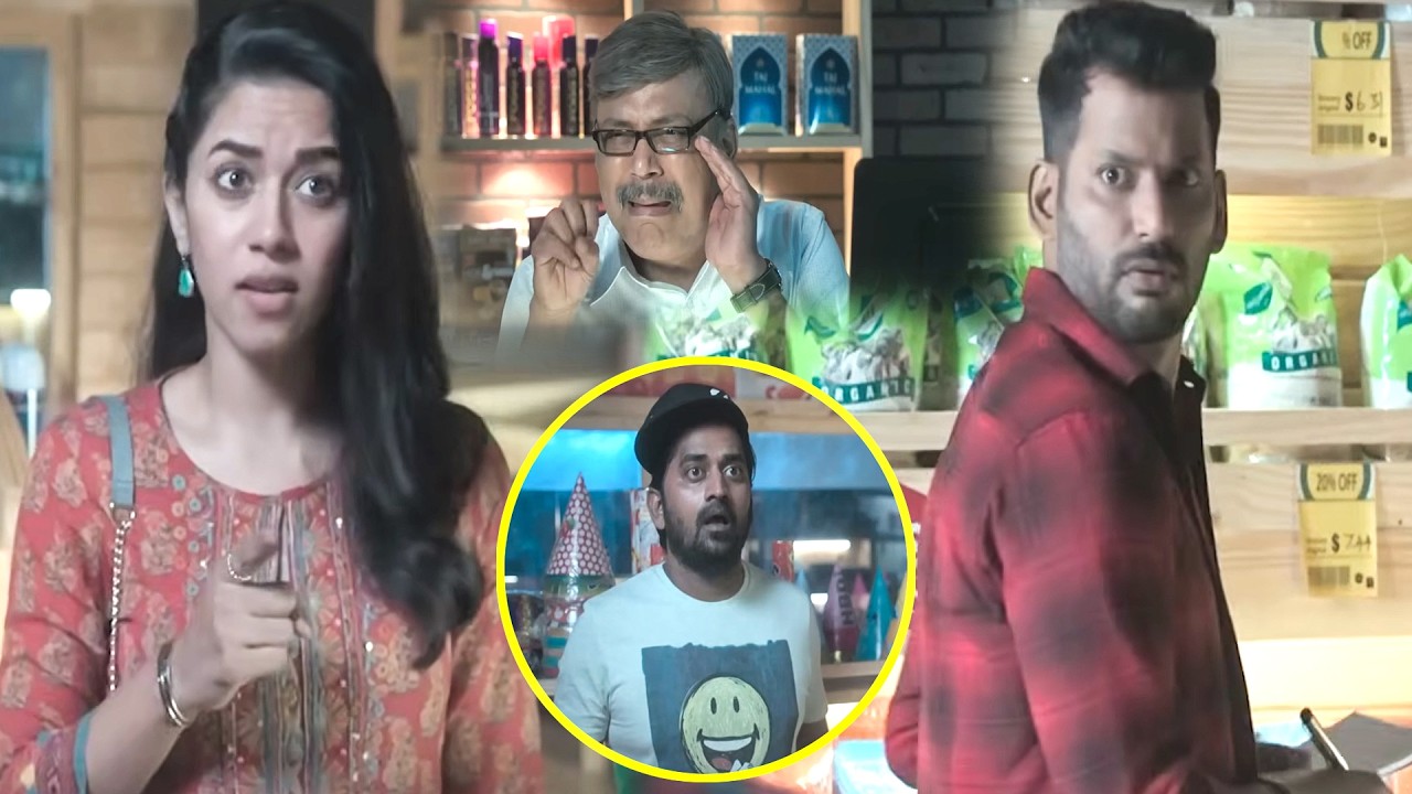 Vishal And Mirnalini Ravi Funny Comedy Scene | Telugu Best Comedy Scene | @Filmetelugu