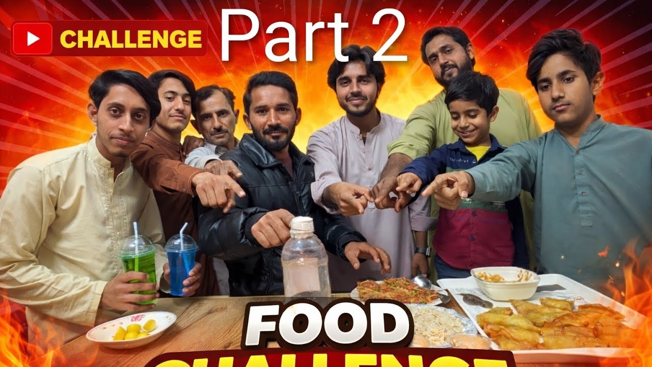 Part 2 food challenge with friends/ sab bahi spot kro 