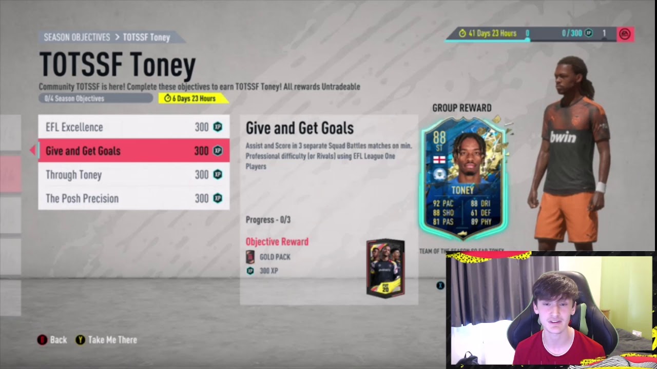 HOW TO COMPLETE TOTSSF TONEY FASTEST METHOD! FIFA 20 TOTS TONEY OBJECTIVE FAST!