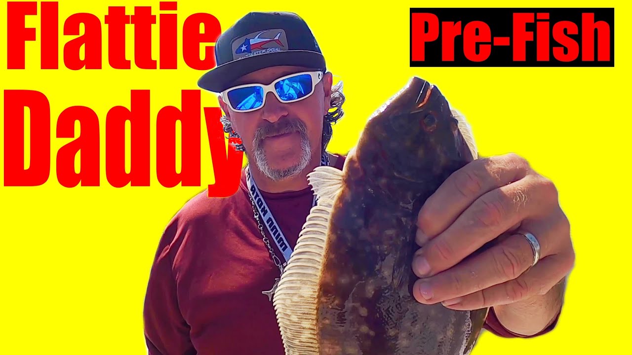 Pre Fishing Flattie Daddy Flounder Tournament in Galveston Texas