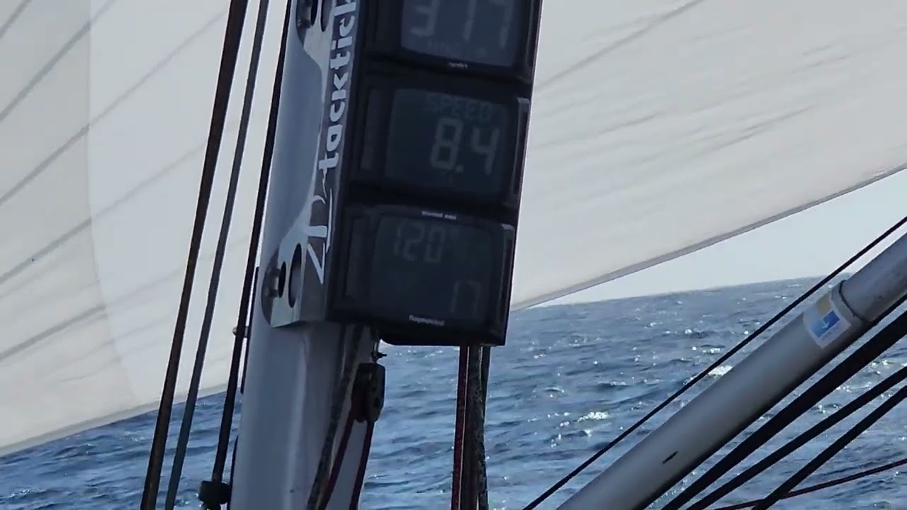 Champagne sailing before the 30kn wind arrived- 25 May 2024