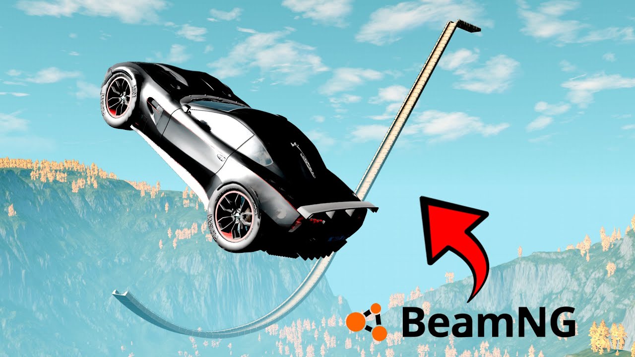 SKOKI NARCIARSKIE NAJLEPSZYMI SAMOCHODAMI w BEAMNG.DRIVE 