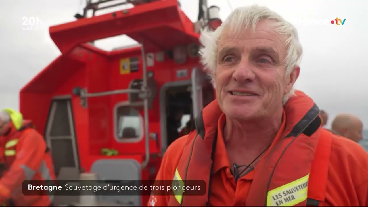 FRANCE 2 en intervention de sauvetage avec la SNSM du Conquet