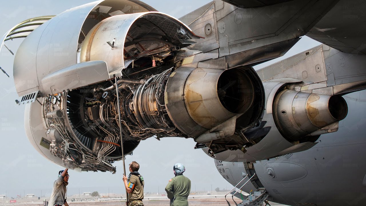 Massive ! Repairing Monstrously Powerful $10 Million US C-17 Engine