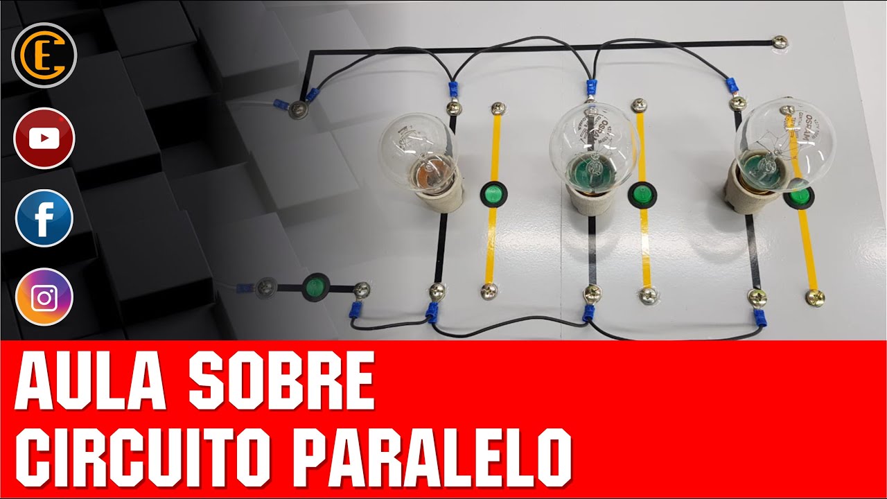 CIRCUITO PARALELO – ENTENDA O COMPORTAMENTO DA TENSÃO E CORRENTE.