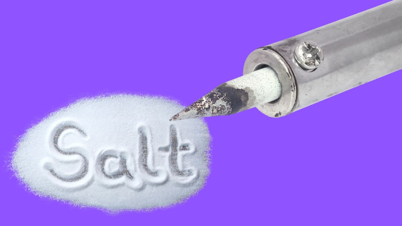 Unlock Soldering Secrets: Soldering Iron & Salt Technique Revealed!