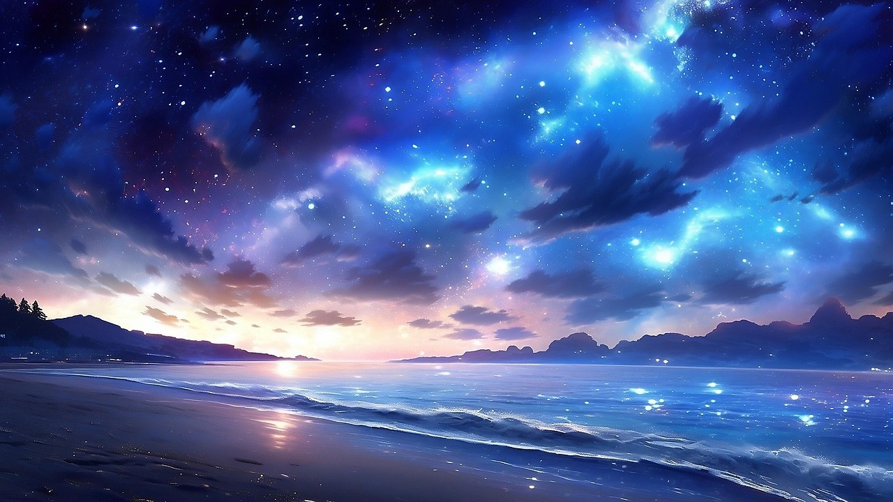 Melodías bajo las Estrellas ✨ Música Relajante, Luz de Mar y Calma Eterna