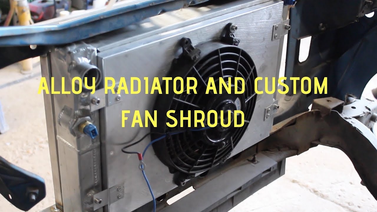 Установка двухконтурного радиатора и изготовленного на заказ кожуха вентилятора на среднемоторный...