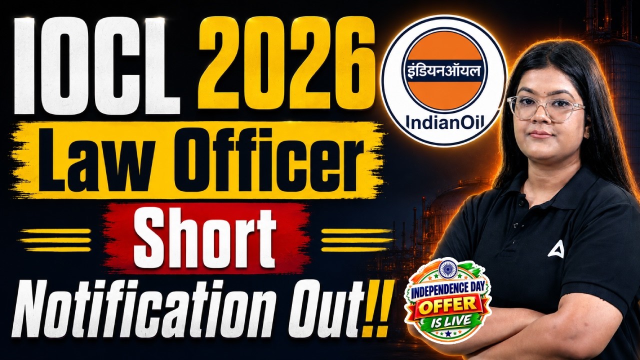 IOCL Law Officer 2026 Notification Out | Eligibility, Salary & Exam Details