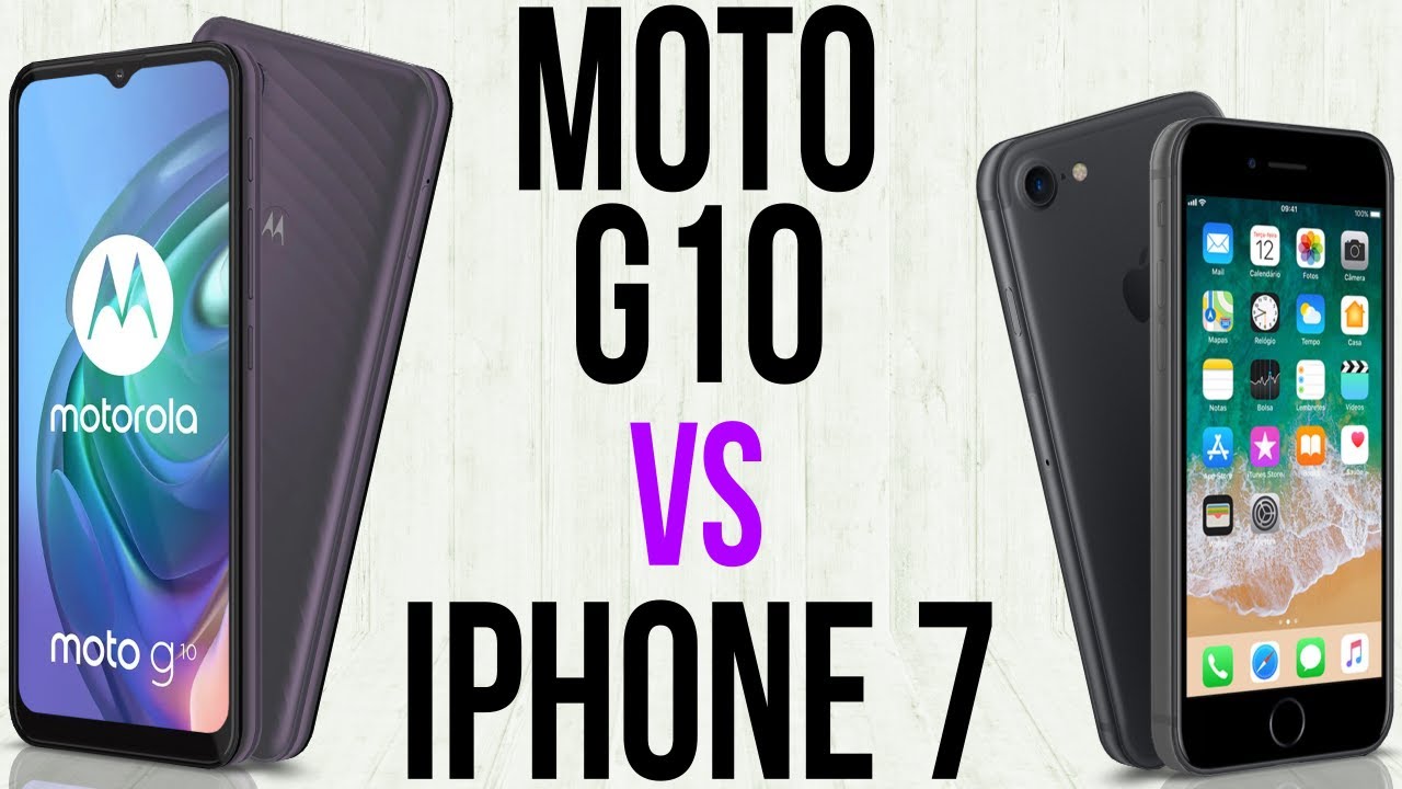 Moto G10 vs iPhone 7 (Comparativo)