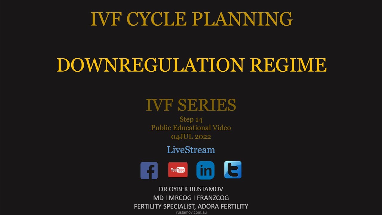 IVF Cycle Planning: Downregulation Regime