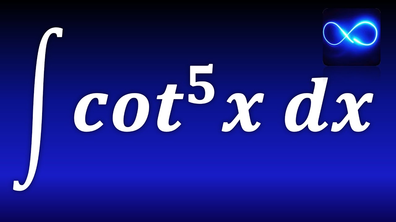 180. Integral de cotangente a la quinta. TRIGONOMETRICA. EJERCICIO RESUELTO.
