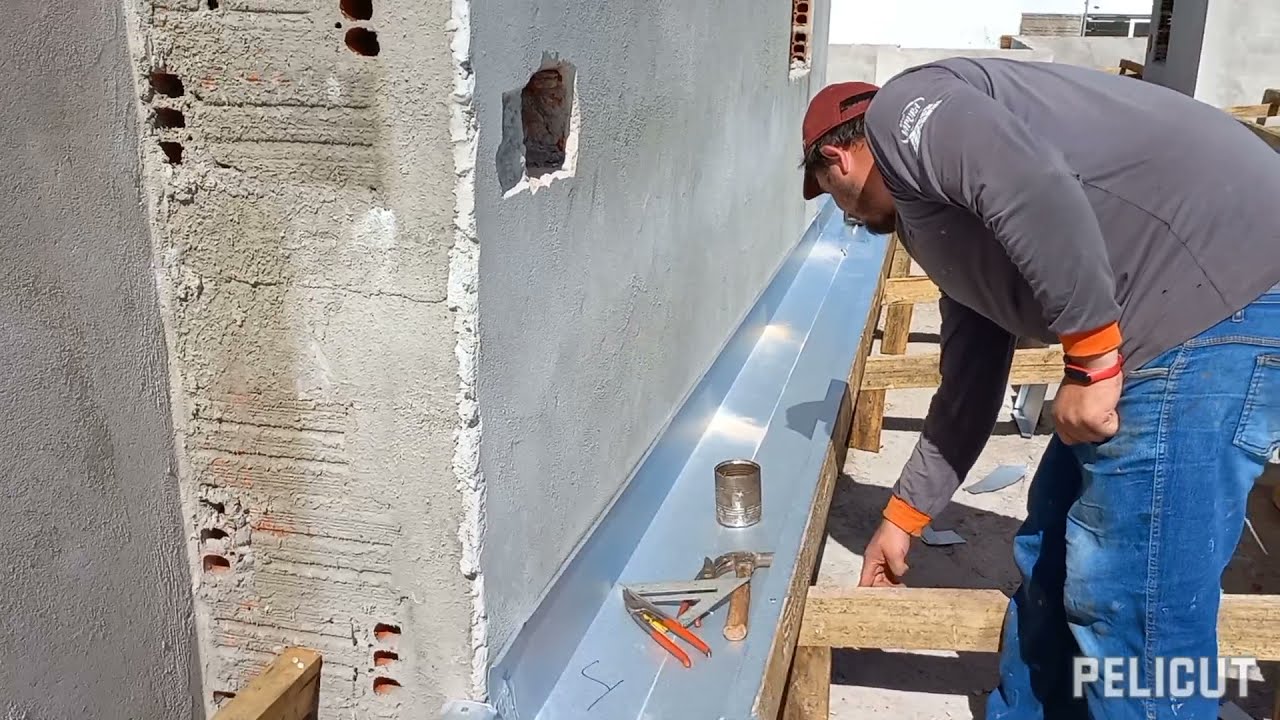Como instalar calhas em telhado imbuído!