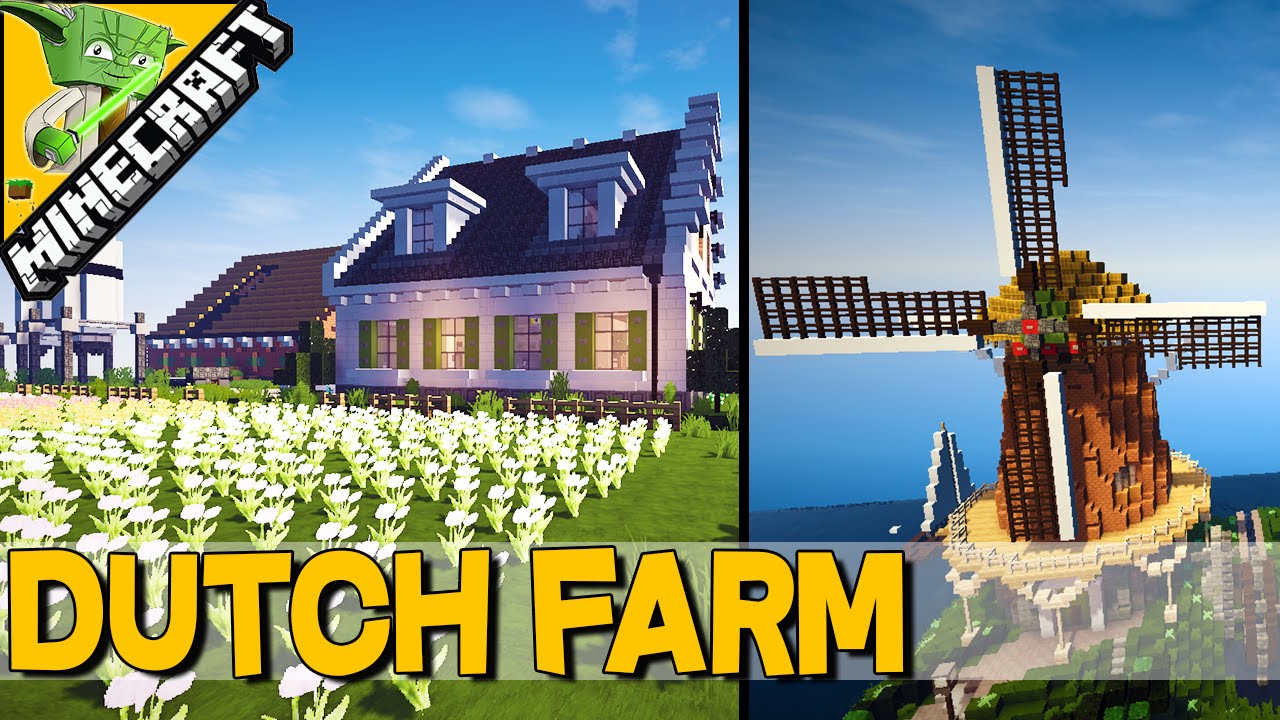 MINECRAFT DUTCH FARM /w WINDMILL – Keralis Inspiration Series