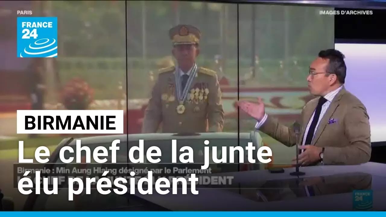 En Birmanie, le chef de la junte devient pr&eacute;sident &bull; FRANCE 24