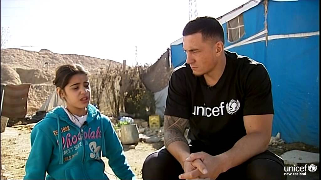Sonny Bill Williams visits Syrian Refugee Settlements