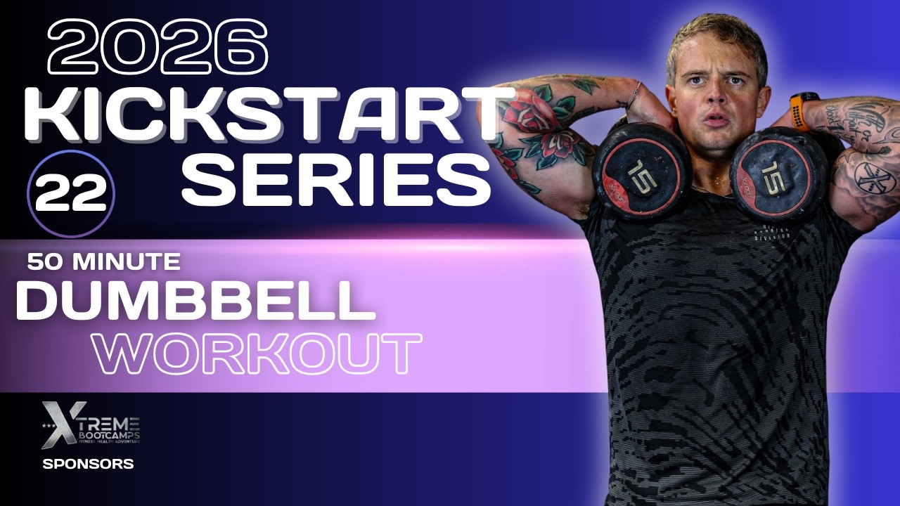 22: 60 Minute Dumbbell HIIT Workout | Follow Along | Cardio & Strength