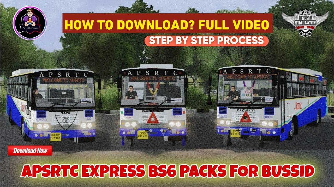 How to download apsrtc express bs6 normal & modified bus mod packs for bussid