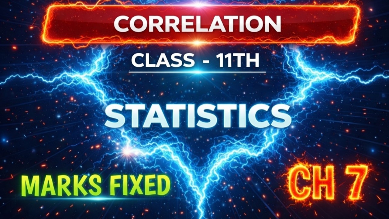 COFFICIENT OF CORRELATION ONESHOT in 24 mins.!! | full marks✅