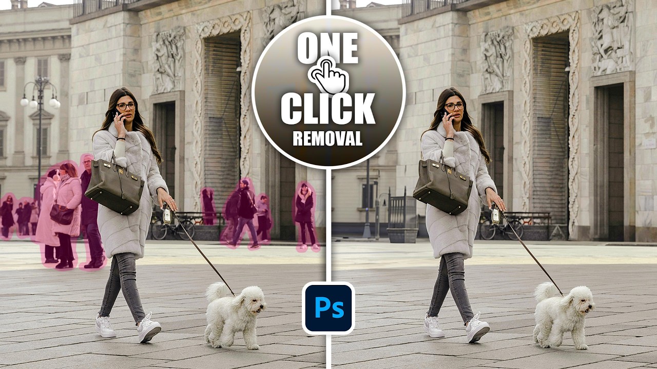 Remove Background People and Wires With One Click in Photoshop