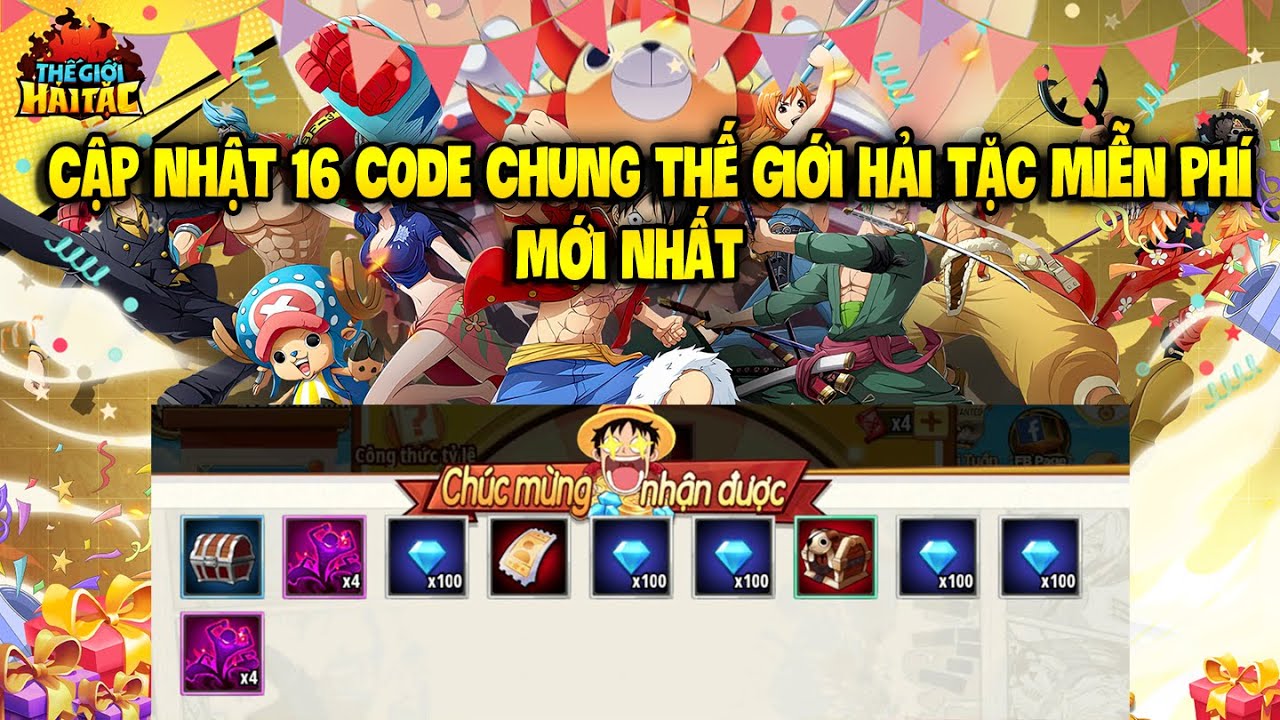 Thế Giới Hải Tặc - Nhập Full Giftcode Thế Giới Hải Tặc Cho Newbie Chiến Game - Thế Giới Hải Tặc Code