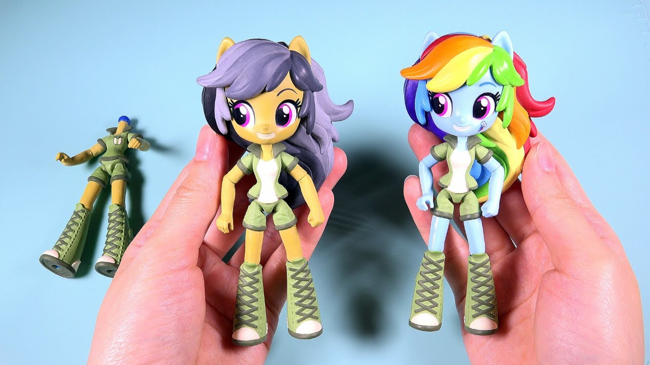CUSTOM My Little Pony DARING DO Rainbow Dash Equestria Girls Minis Doll Tutorial | SweetTreatsPonies