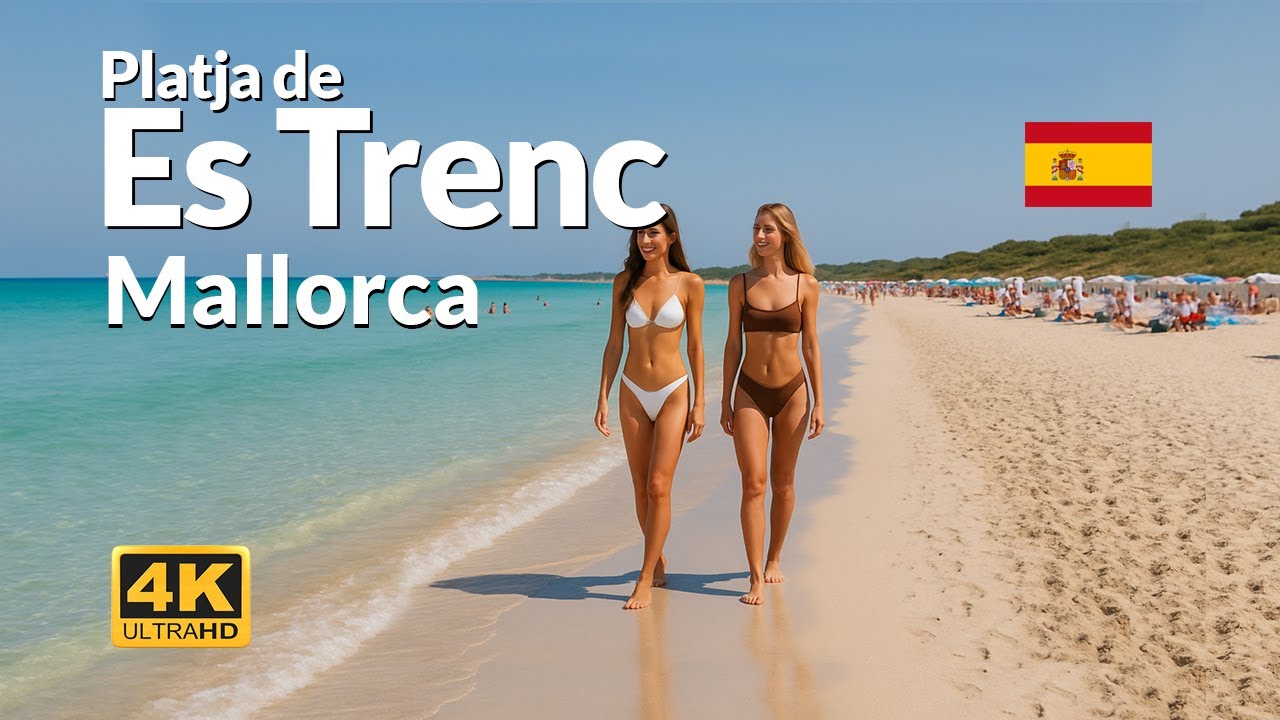Beach Walk🏖️ Es Trenc Mallorca Spain | Platja des Trenc 4K