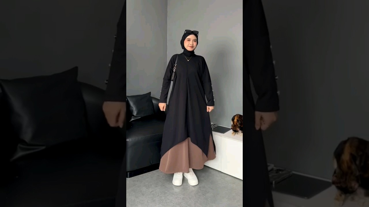 OUTFIT TUNIK VERSI LOW BUDGET 👀🔥🎀 #shorts #youtubeshorts