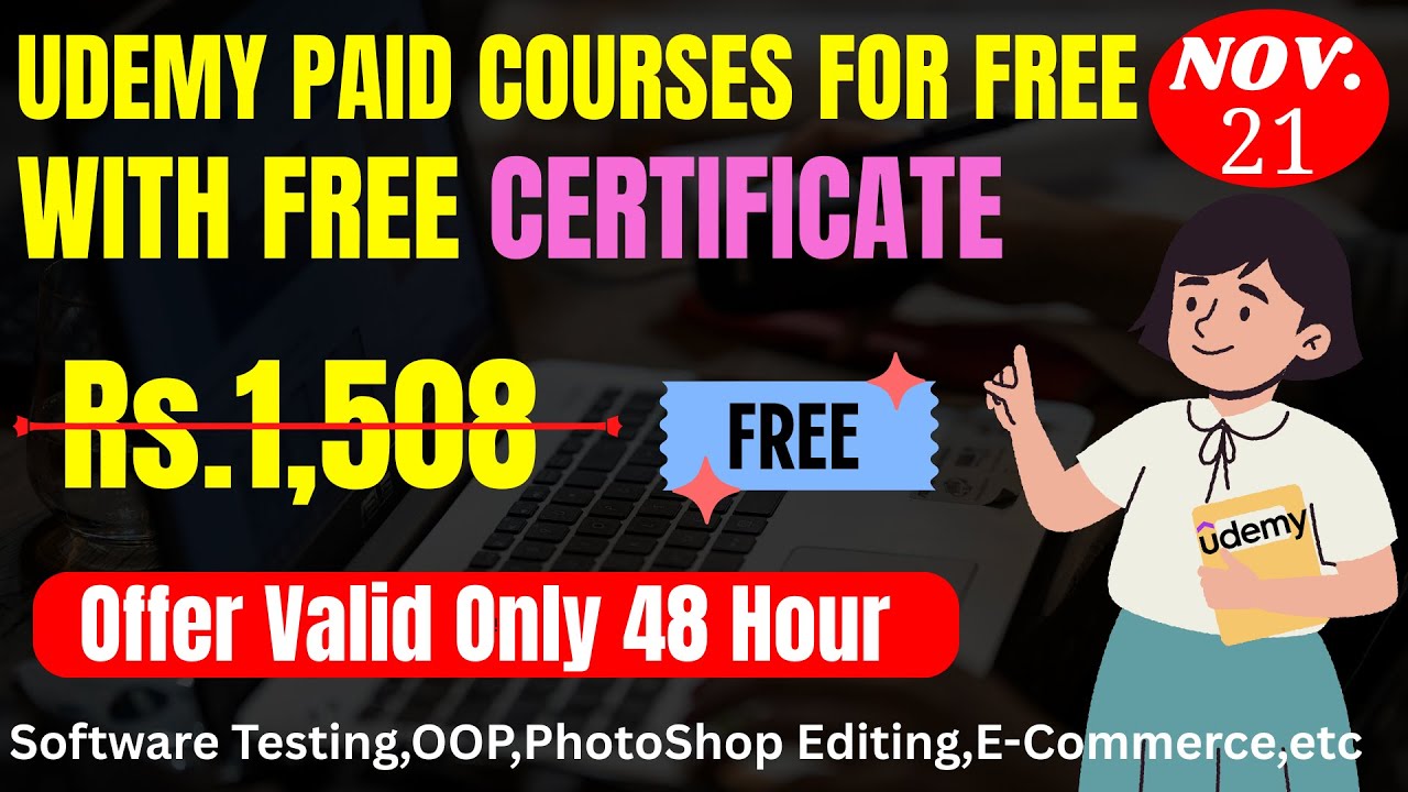TOP 💰 FREE Udemy Courses with Certificate (8 Courses!) - Don't Miss Out! (3 Day Deal)
