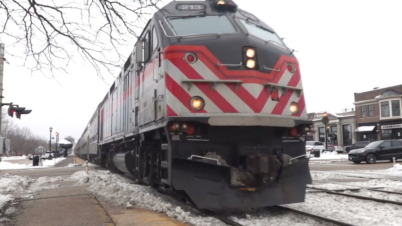 Hinsdale Railfannning! lots of Metra,Amtrak and BNSF Action!