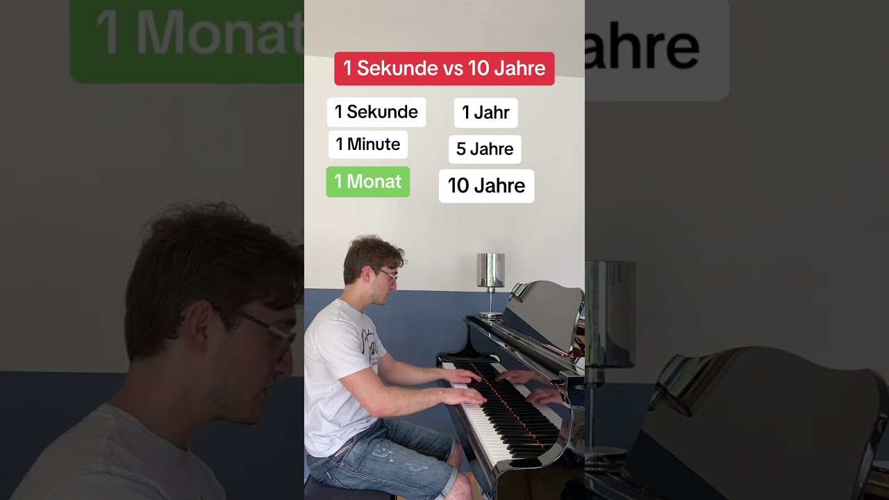 1 Sekunde vs 10 Jahre Klavier spielen 🎹💛