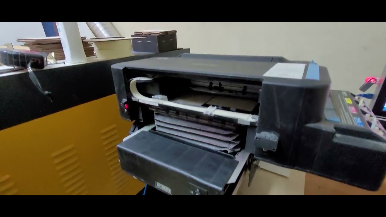 Печатаем на коробках под вино🍷. Печать на принтере сделанном своими руками✊