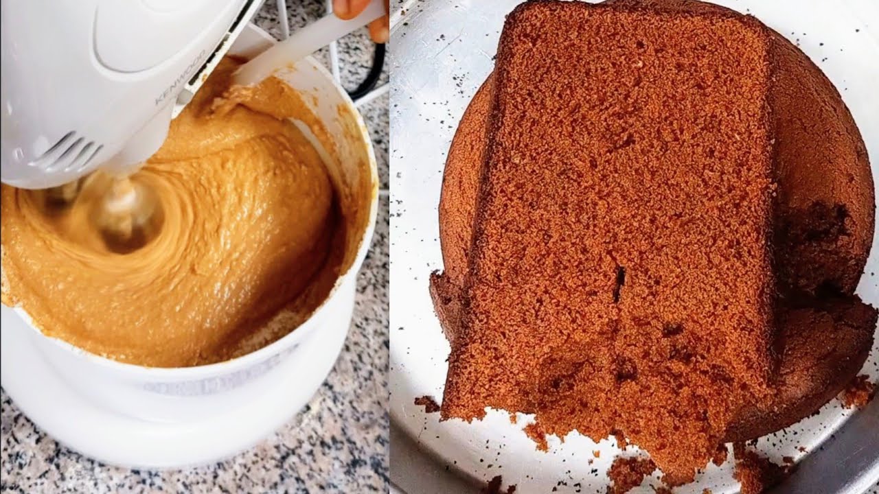 Soybean powder, oat & date syrup cake.