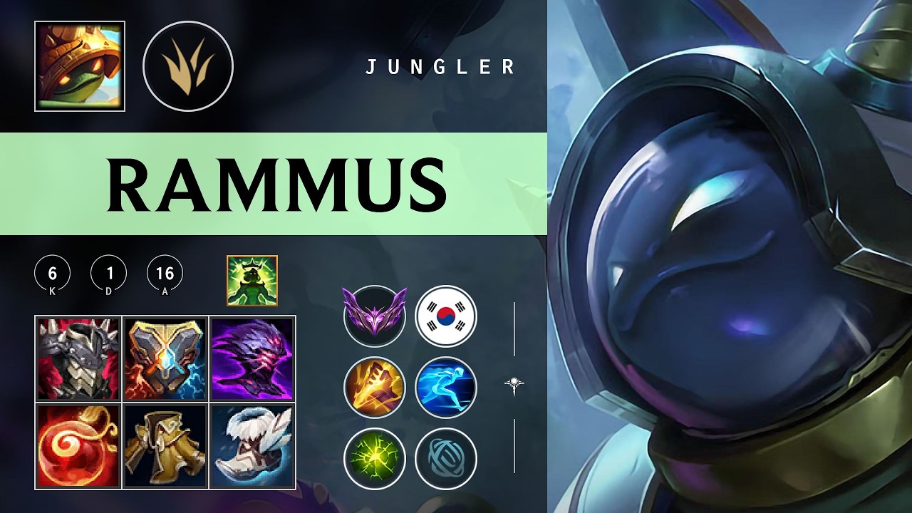 Rammus Jungle vs Graves - KR Master Patch 26.06