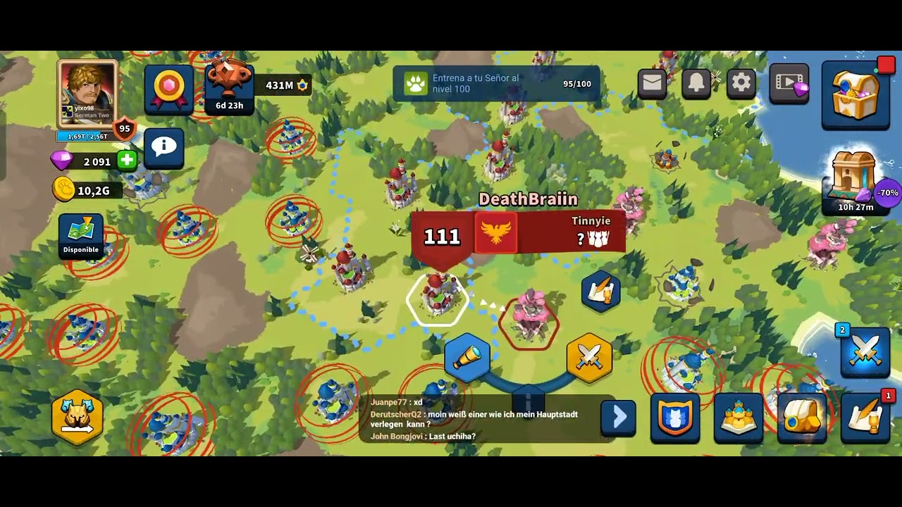 million lords. contra el top 1 COMO ATACAR