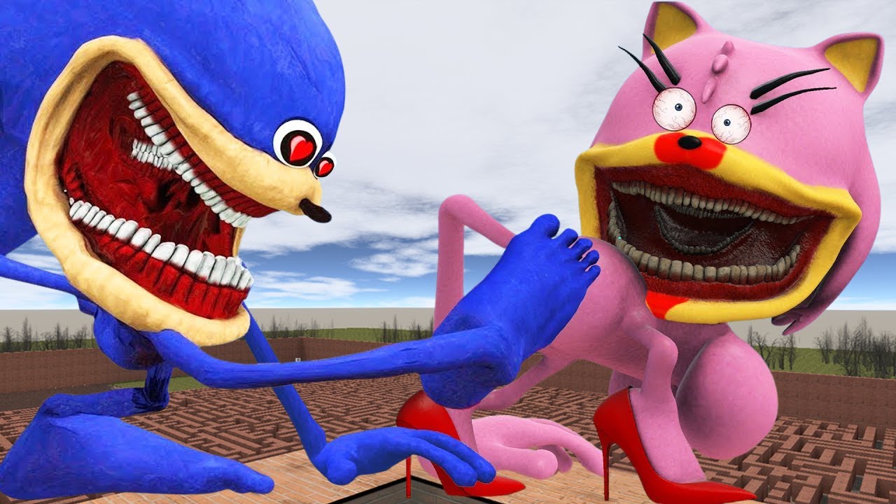 NEW SHIN SONIC TAPES LOVE STORY VS SONIC TAPES SAD STORY IN GARRY'S MOD!