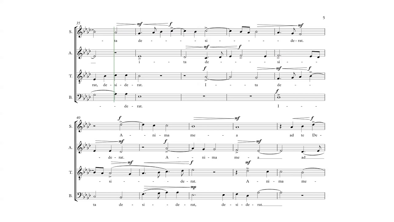 Tutti - Sicut Cervus, P.L. da Palestrina