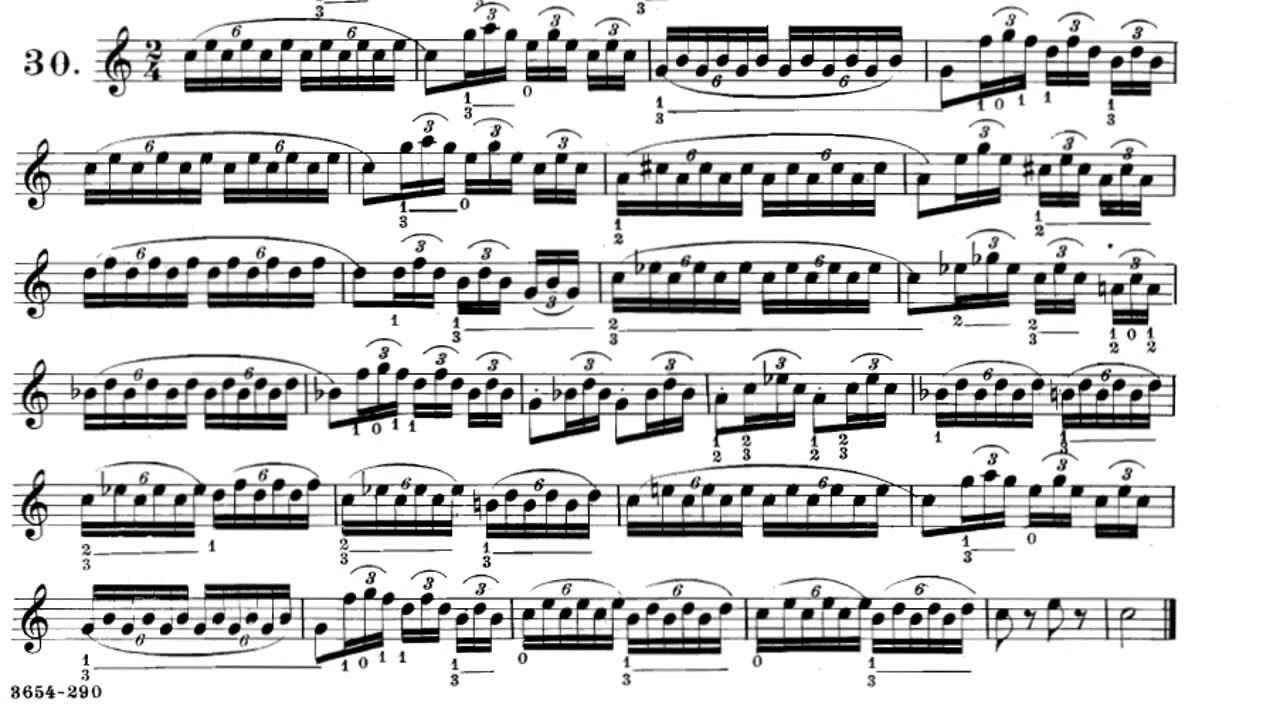 Arban's Complete Conservatory Method for Trumpet -Studies on [Slurring or Legato playing] - 30