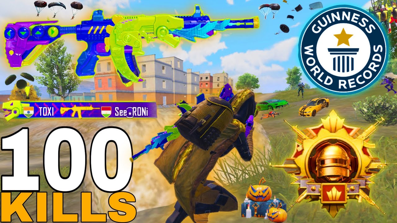 100 KILLS!!😱SUPER AGGRESSIVE RUSH GAMEPLAY With BEST GODZILA OUTFIT😍PUBG MOBILE 
