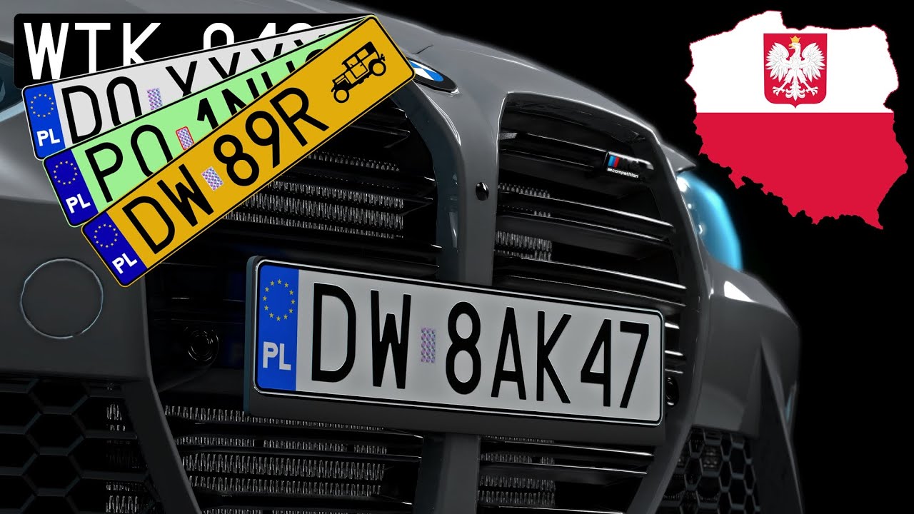 Assetto Corsa - Polish licence plates pack