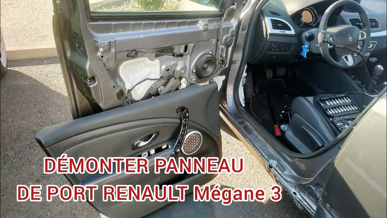 Démonter et remonter panneau de porte Renault Megane 3