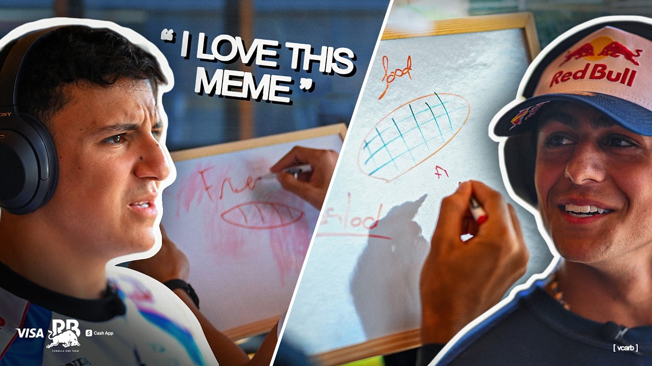 WHO is the ULTIMATE meme champion? 👑 ft. Isack Hadjar, Liam Lawson, Arvid Lindblad and Pepe Mart&iacute;