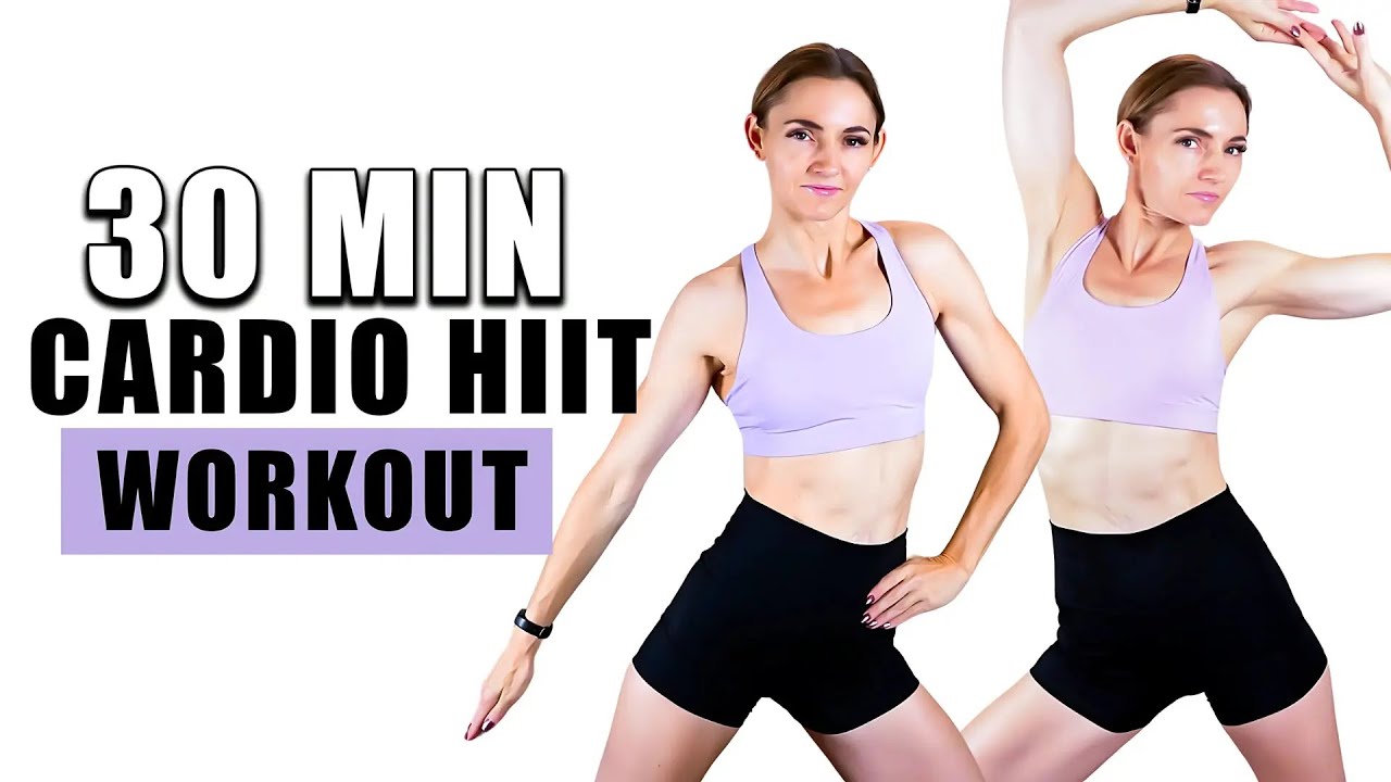 30 MIN CARDIO HIIT WORKOUT - ALL STANDING - Full Body Workout For Max Calorie Burn (No Equipment)