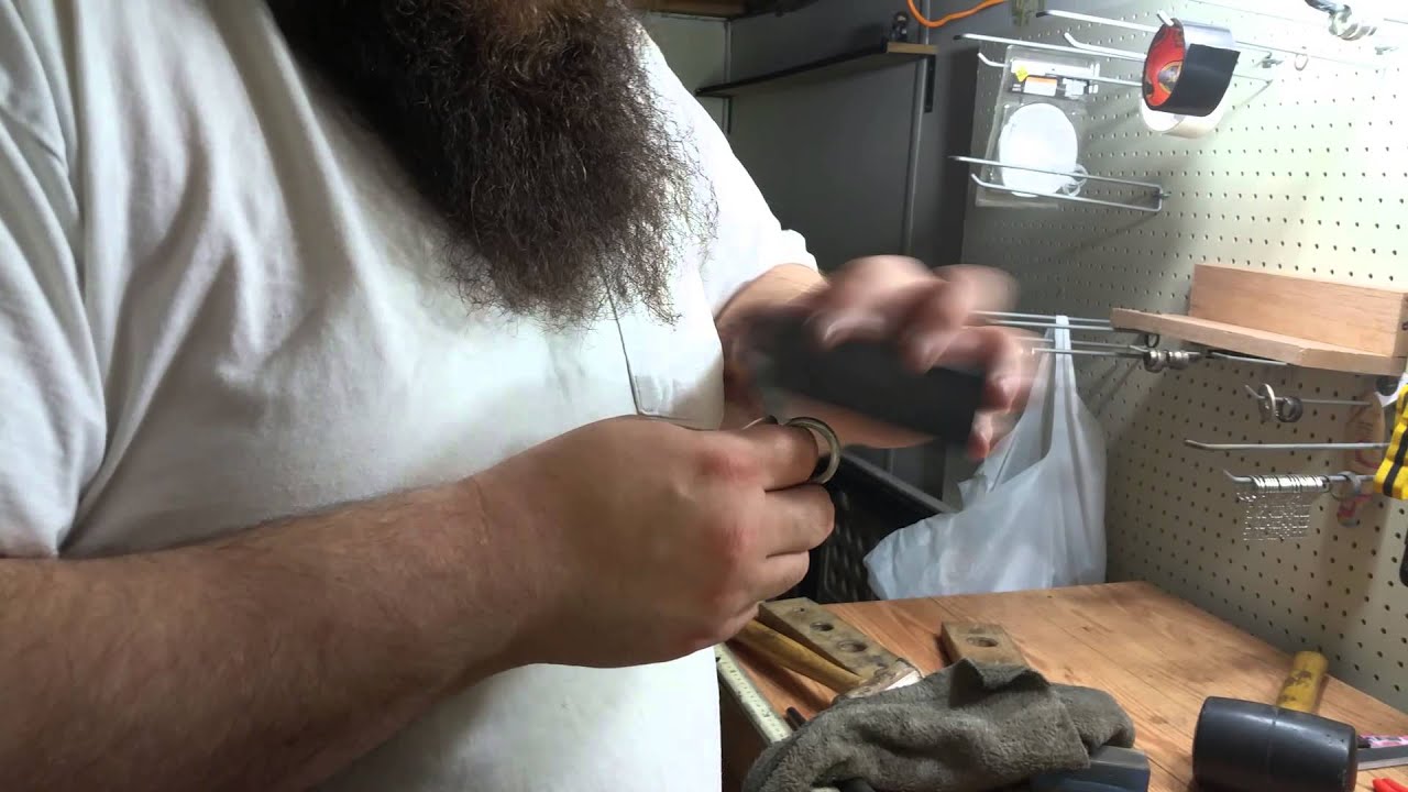How I apply a patina to a silver coin ring