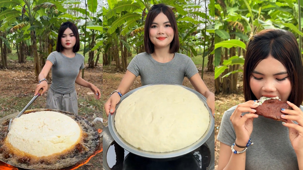 Amazing cooking deep fried cake recipe