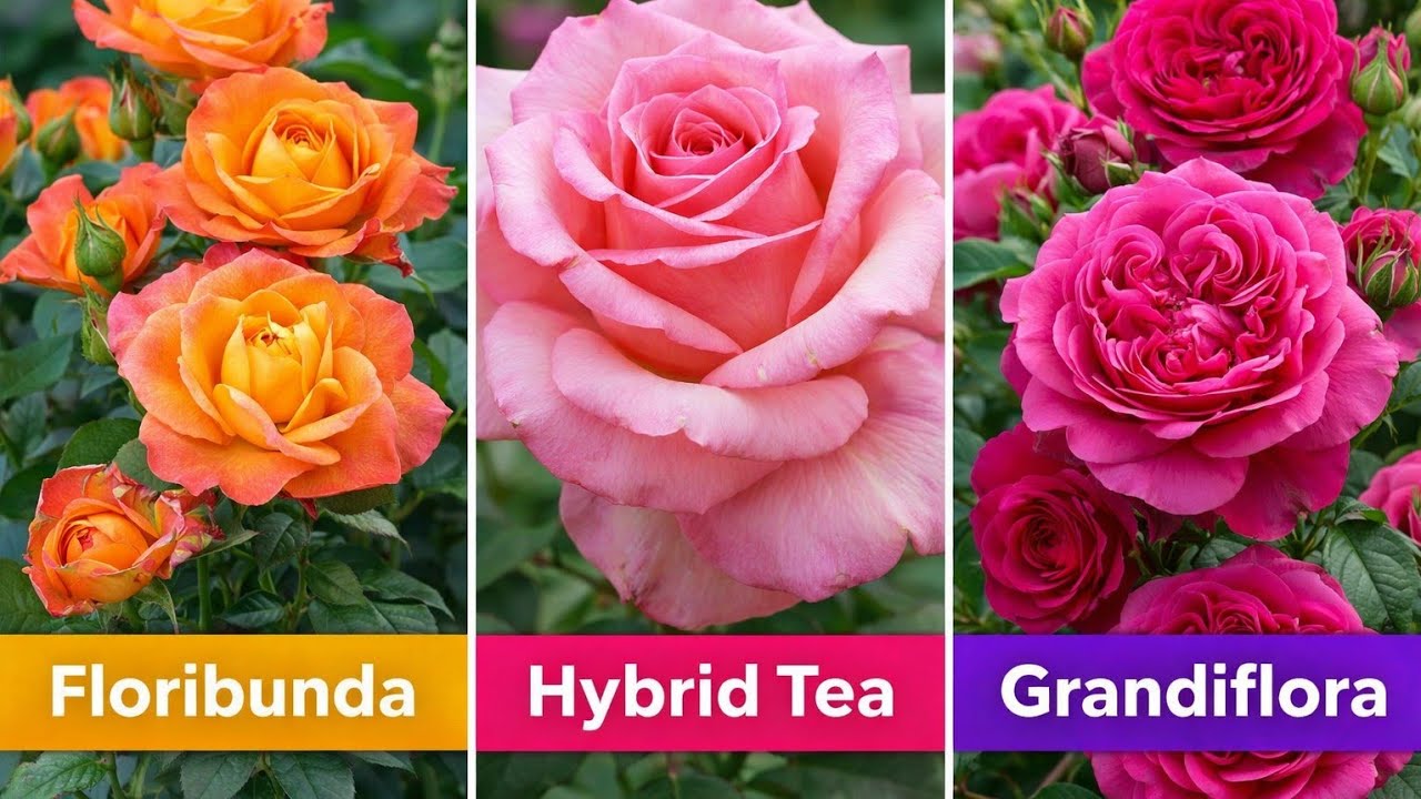 Разбор типов роз: флорибунда, гибридная чайно-гибридная или грандифлора?